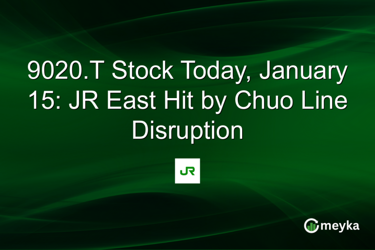 9020.T Stock Today, January 15: JR East Hit by Chuo Line Disruption