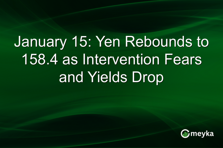 January 15: Yen Rebounds to 158.4 as Intervention Fears and Yields Drop