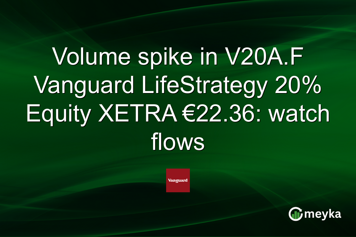 Volume spike in V20A.F Vanguard LifeStrategy 20% Equity XETRA €22.36: watch flows