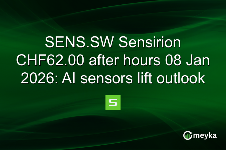 SENS.SW Sensirion CHF62.00 after hours 08 Jan 2026: AI sensors lift outlook