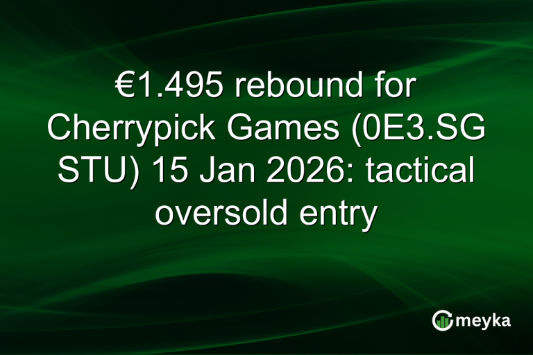 €1.495 rebound for Cherrypick Games (0E3.SG STU) 15 Jan 2026: tactical oversold entry