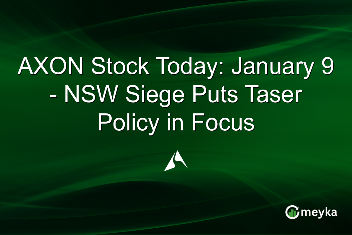 AXON Stock Today: January 9 - NSW Siege Puts Taser Policy in Focus