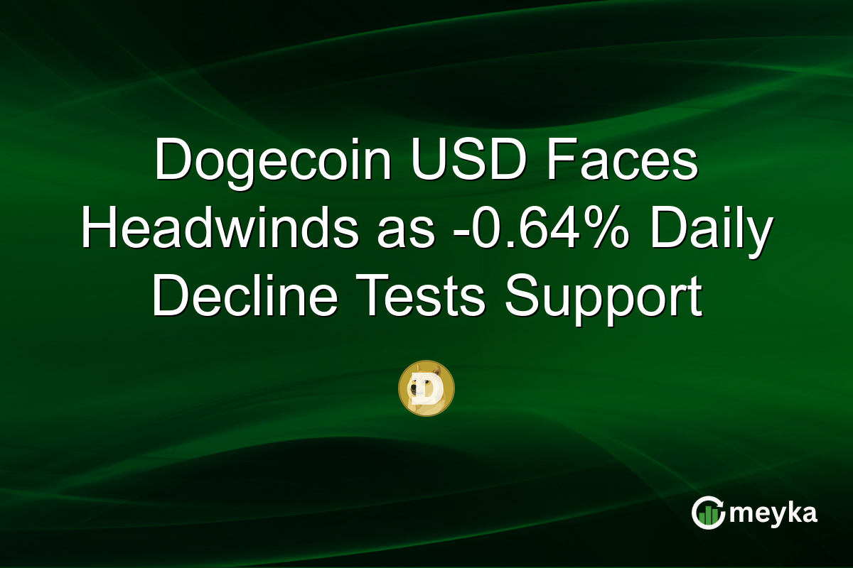 Dogecoin USD Faces Headwinds as -0.64% Daily Decline Tests Support