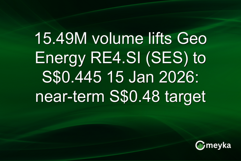 15.49M volume lifts Geo Energy RE4.SI (SES) to S$0.445 15 Jan 2026: near-term S$0.48 target