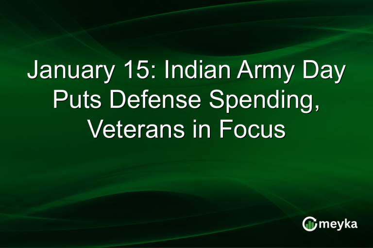 January 15: Indian Army Day Puts Defense Spending, Veterans in Focus