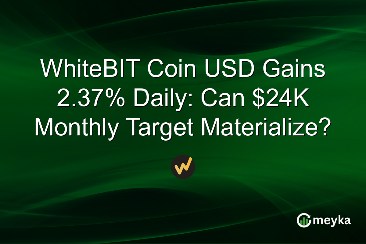 WhiteBIT Coin USD Gains 2.37% Daily: Can $24K Monthly Target Materialize?