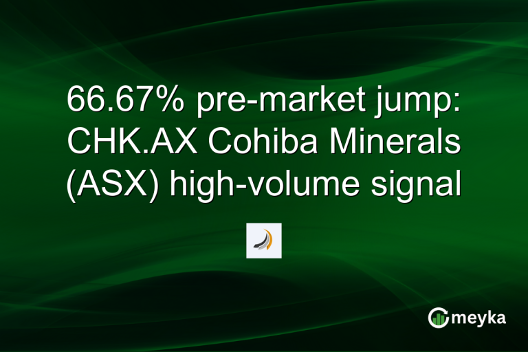 66.67% pre-market jump: CHK.AX Cohiba Minerals (ASX) high-volume signal