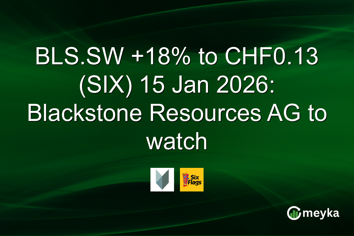 BLS.SW +18% to CHF0.13 (SIX) 15 Jan 2026: Blackstone Resources AG to watch
