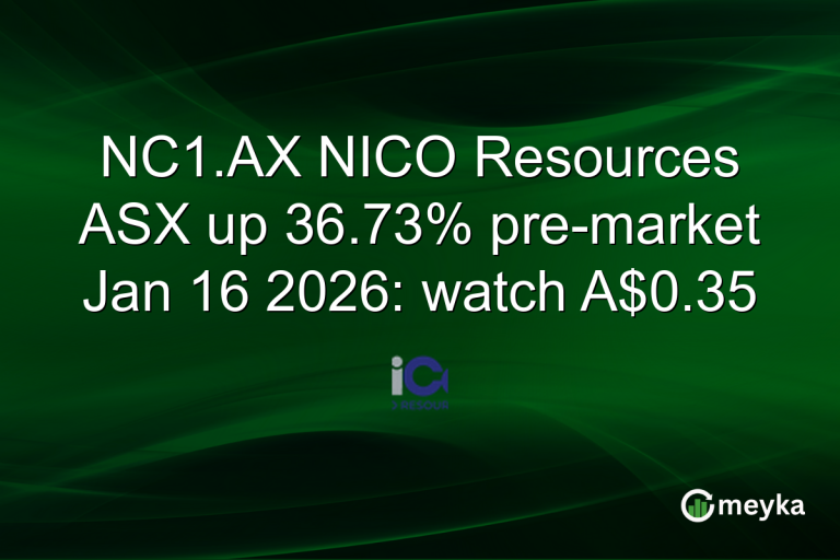 NC1.AX NICO Resources ASX up 36.73% pre-market Jan 16 2026: watch A$0.35