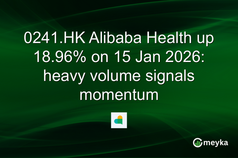 0241.HK Alibaba Health up 18.96% on 15 Jan 2026: heavy volume signals momentum