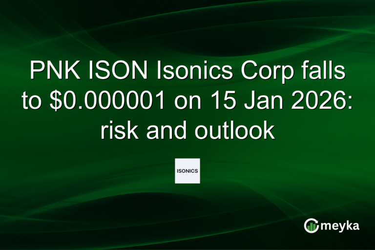 PNK ISON Isonics Corp falls to $0.000001 on 15 Jan 2026: risk and outlook