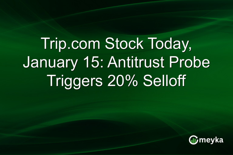 Trip.com Stock Today, January 15: Antitrust Probe Triggers 20% Selloff