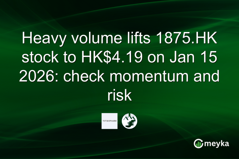 Heavy volume lifts 1875.HK stock to HK$4.19 on Jan 15 2026: check momentum and risk