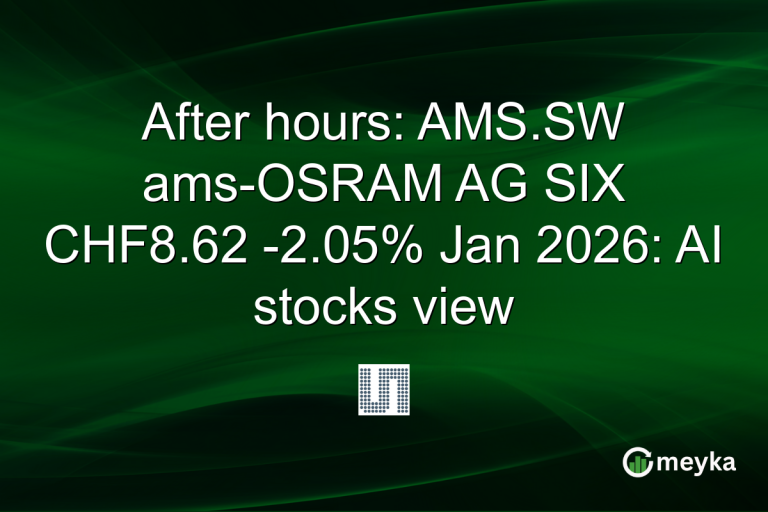 After hours: AMS.SW ams-OSRAM AG SIX CHF8.62 -2.05% Jan 2026: AI stocks view