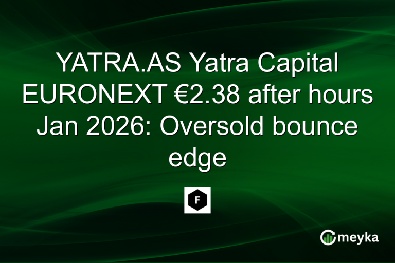 YATRA.AS Yatra Capital EURONEXT €2.38 after hours Jan 2026: Oversold bounce edge
