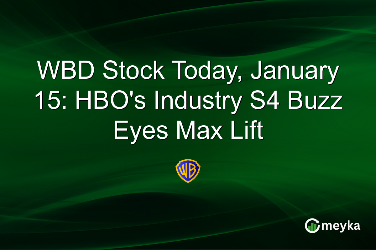 WBD Stock Today, January 15: HBO's Industry S4 Buzz Eyes Max Lift