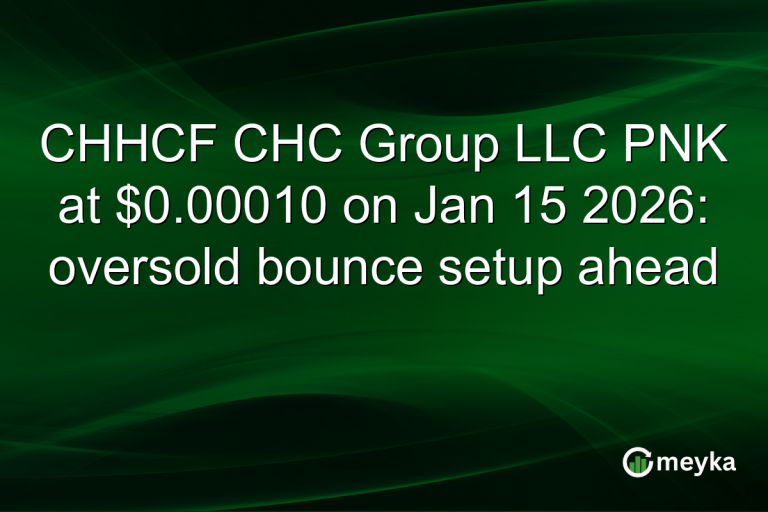 CHHCF CHC Group LLC PNK at $0.00010 on Jan 15 2026: oversold bounce setup ahead