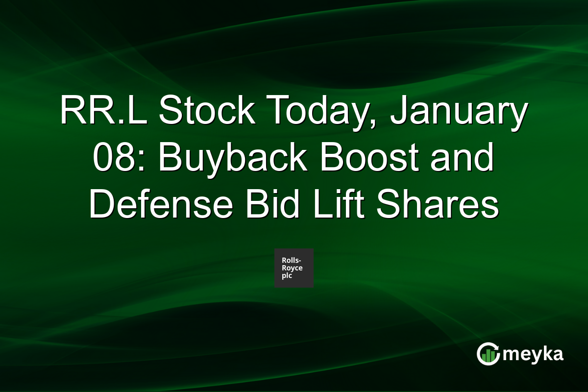 RR.L Stock Today, January 08: Buyback Boost and Defense Bid Lift Shares