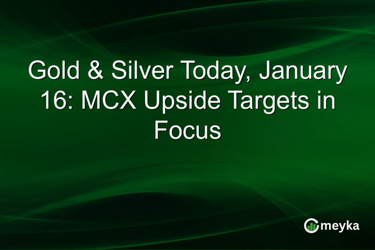 Gold & Silver Today, January 16: MCX Upside Targets in Focus