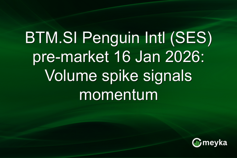 BTM.SI Penguin Intl (SES) pre-market 16 Jan 2026: Volume spike signals momentum
