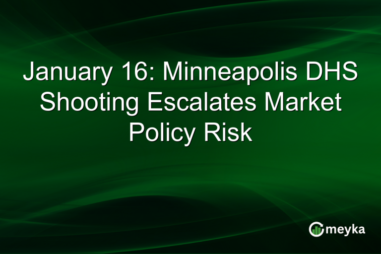 January 16: Minneapolis DHS Shooting Escalates Market Policy Risk