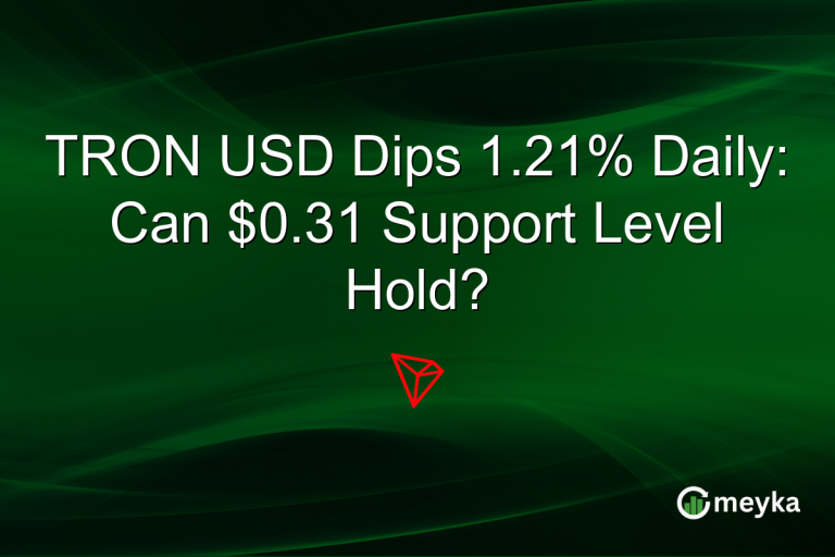 TRON USD Dips 1.21% Daily: Can $0.31 Support Level Hold?
