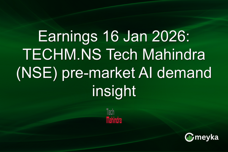 Earnings 16 Jan 2026: TECHM.NS Tech Mahindra (NSE) pre-market AI demand insight