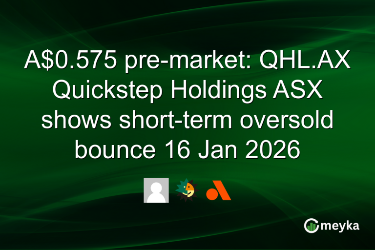 A$0.575 pre-market: QHL.AX Quickstep Holdings ASX shows short-term oversold bounce 16 Jan 2026