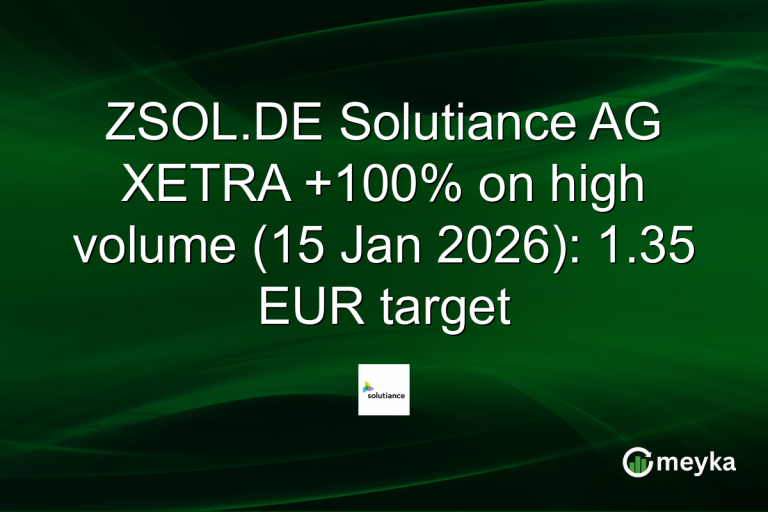 ZSOL.DE Solutiance AG XETRA +100% on high volume (15 Jan 2026): 1.35 EUR target