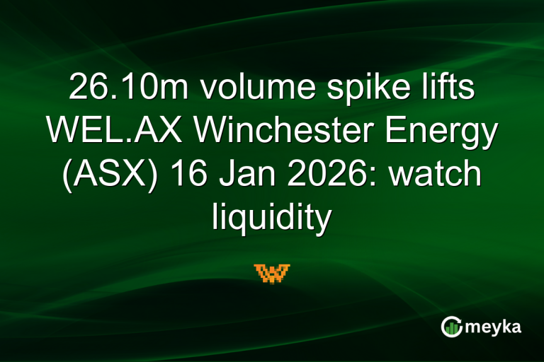 26.10m volume spike lifts WEL.AX Winchester Energy (ASX) 16 Jan 2026: watch liquidity