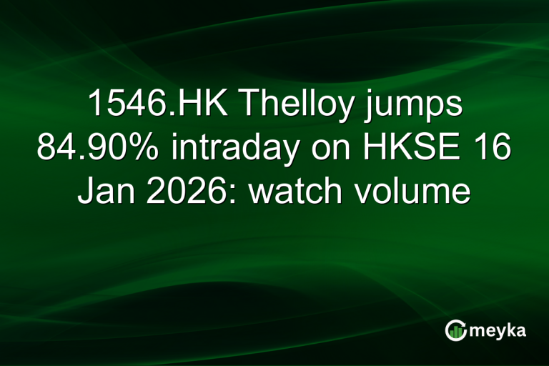 1546.HK Thelloy jumps 84.90% intraday on HKSE 16 Jan 2026: watch volume