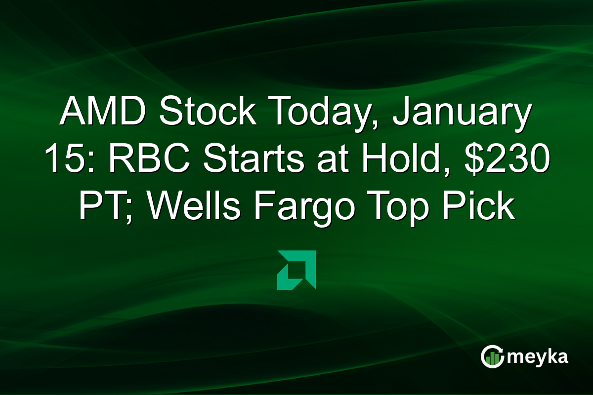 AMD Stock Today, January 15: RBC Starts at Hold, $230 PT; Wells Fargo Top Pick