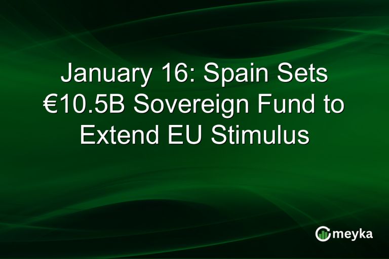 January 16: Spain Sets €10.5B Sovereign Fund to Extend EU Stimulus