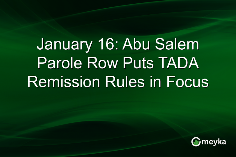 January 16: Abu Salem Parole Row Puts TADA Remission Rules in Focus