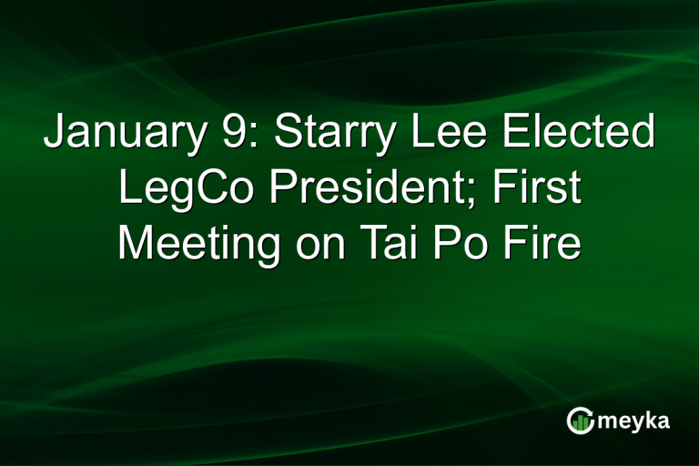January 9: Starry Lee Elected LegCo President; First Meeting on Tai Po Fire