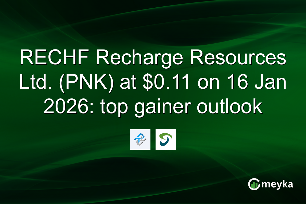 RECHF Recharge Resources Ltd. (PNK) at $0.11 on 16 Jan 2026: top gainer outlook