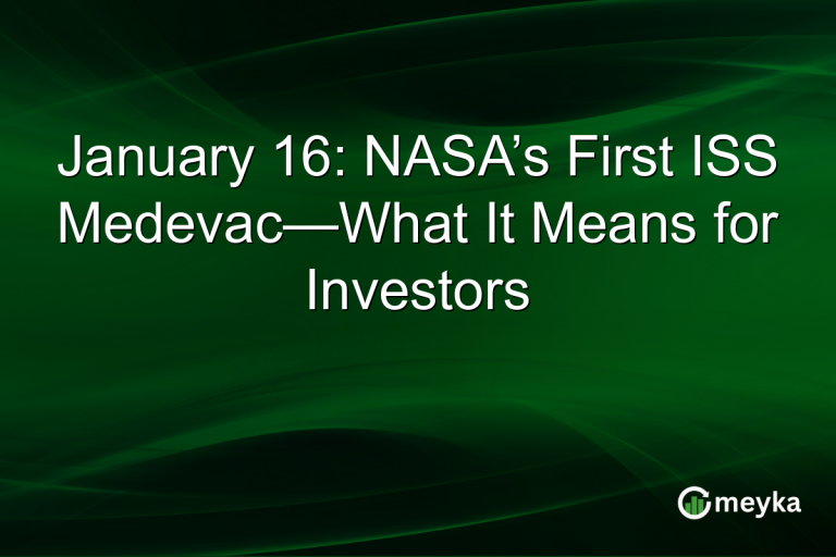 January 16: NASA’s First ISS Medevac—What It Means for Investors
