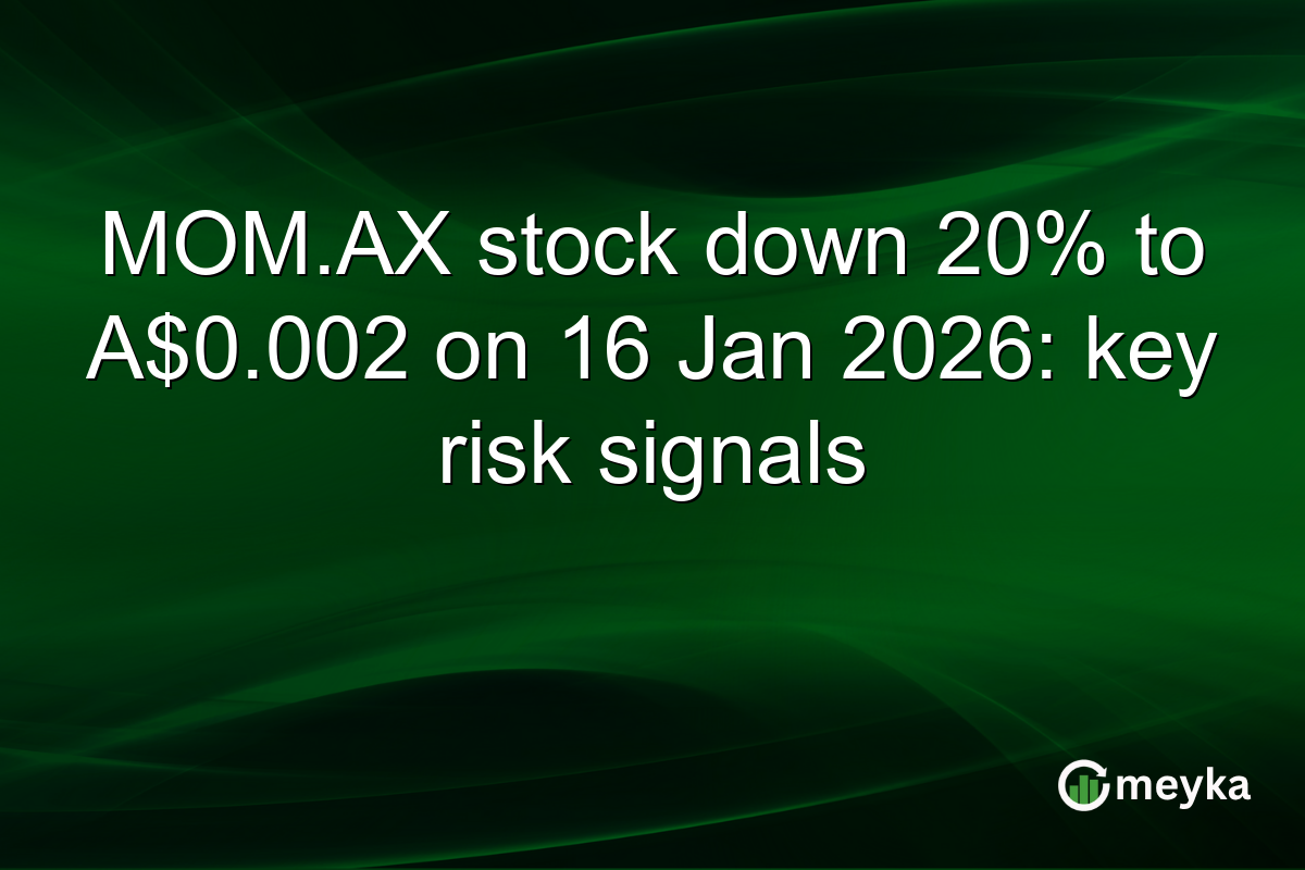 MOM.AX stock down 20% to A$0.002 on 16 Jan 2026: key risk signals