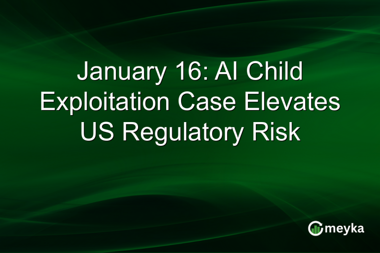 January 16: AI Child Exploitation Case Elevates US Regulatory Risk