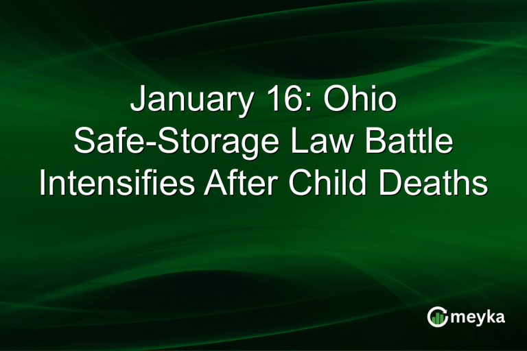 January 16: Ohio Safe-Storage Law Battle Intensifies After Child Deaths