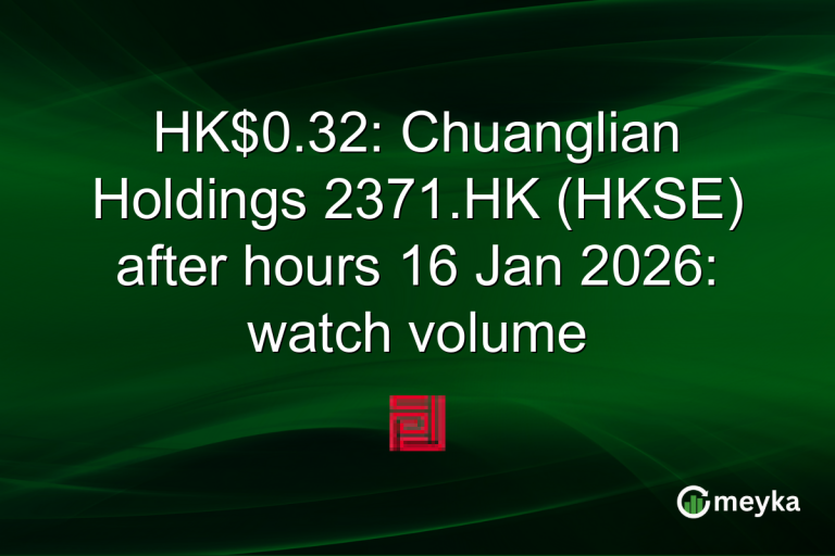 HK$0.32: Chuanglian Holdings 2371.HK (HKSE) after hours 16 Jan 2026: watch volume