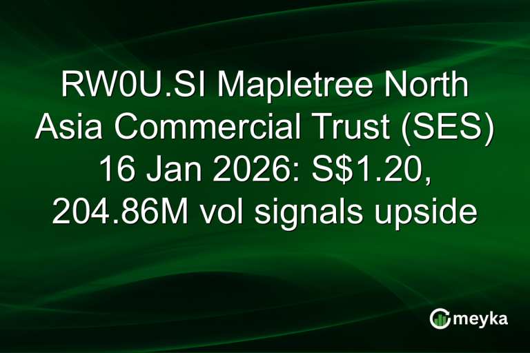 RW0U.SI Mapletree North Asia Commercial Trust (SES) 16 Jan 2026: S$1.20, 204.86M vol signals upside