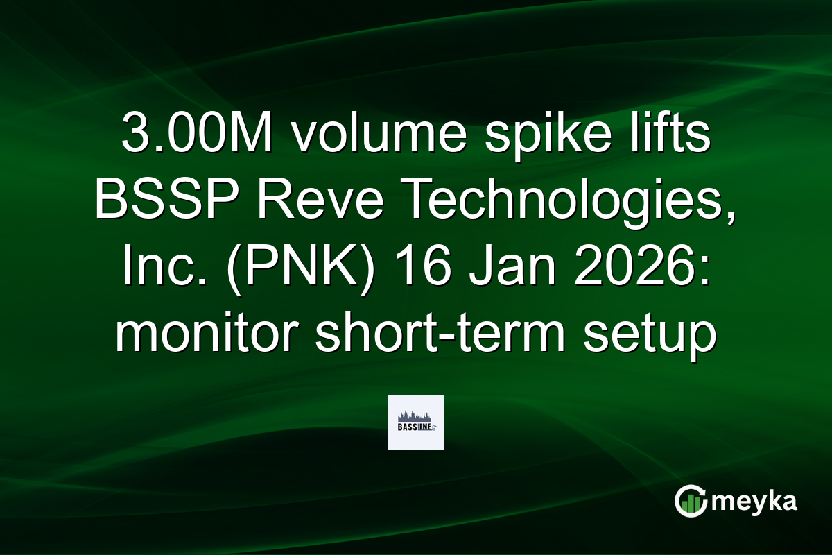 3.00M volume spike lifts BSSP Reve Technologies, Inc. (PNK) 16 Jan 2026: monitor short-term setup