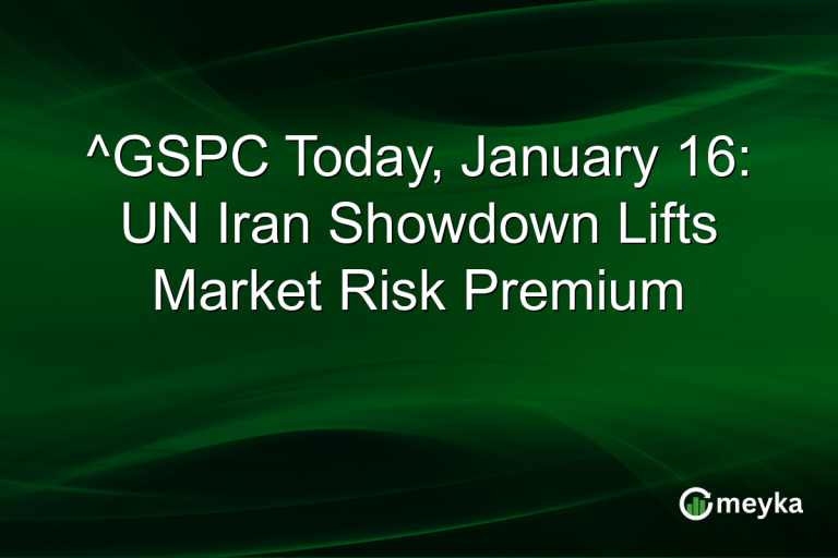 ^GSPC Today, January 16: UN Iran Showdown Lifts Market Risk Premium