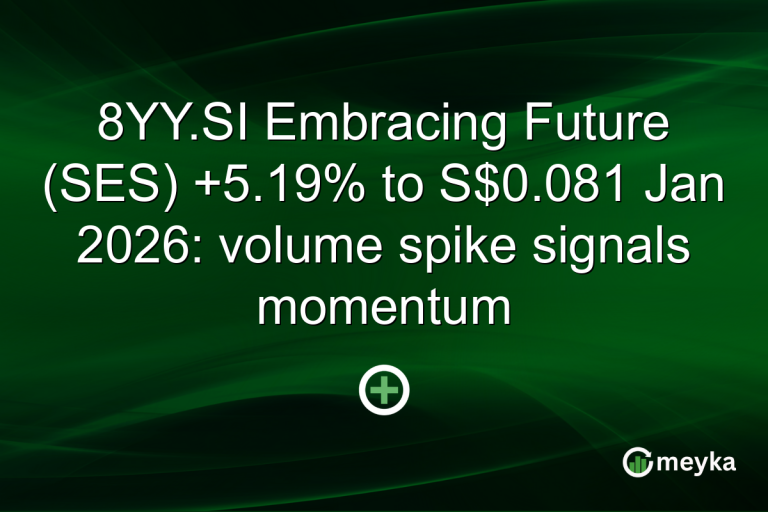 8YY.SI Embracing Future (SES) +5.19% to S$0.081 Jan 2026: volume spike signals momentum