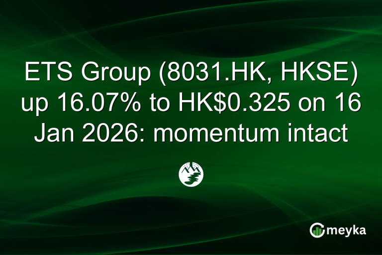 ETS Group (8031.HK, HKSE) up 16.07% to HK$0.325 on 16 Jan 2026: momentum intact