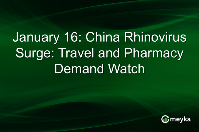 January 16: China Rhinovirus Surge: Travel and Pharmacy Demand Watch