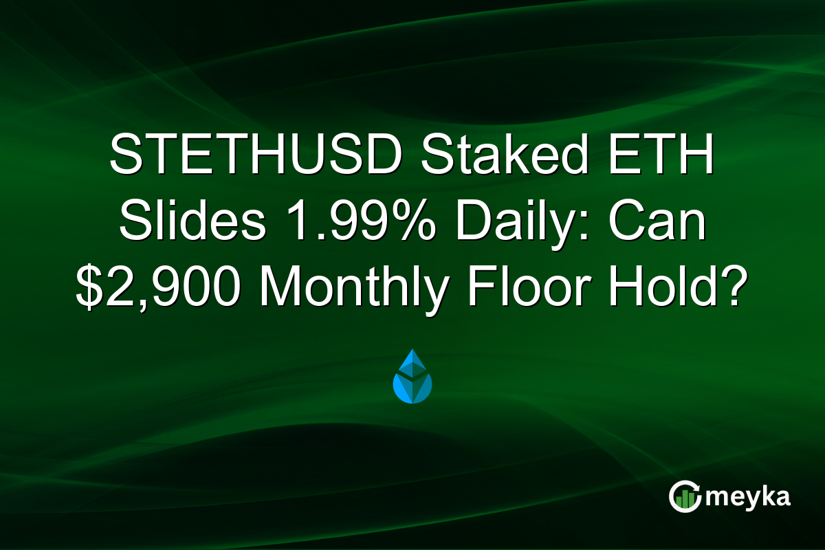 STETHUSD Staked ETH Slides 1.99% Daily: Can $2,900 Monthly Floor Hold?
