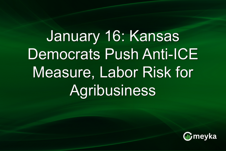 January 16: Kansas Democrats Push Anti-ICE Measure, Labor Risk for Agribusiness