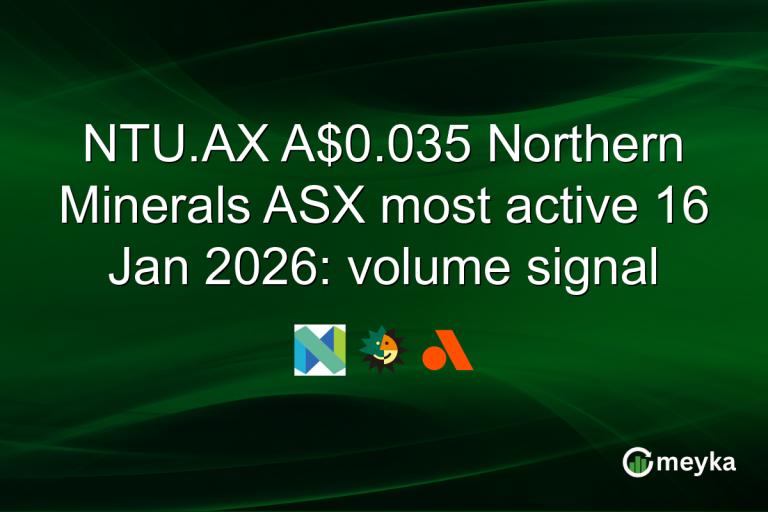 NTU.AX A$0.035 Northern Minerals ASX most active 16 Jan 2026: volume signal